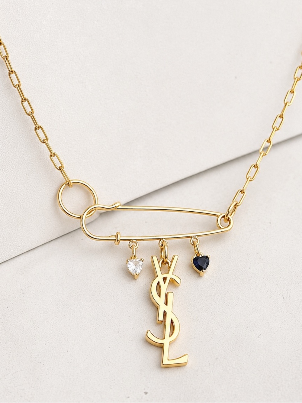 Authentic Repurposed Designer Zipper Pull Pendant Necklace 14K Gold Filled | 16”